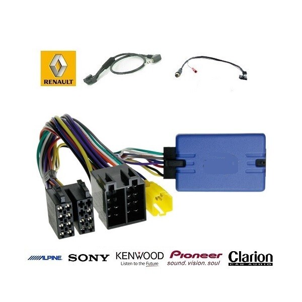 Adaptateur Commande au Volant Renault Kangoo 2008 Alpine Update List Complet