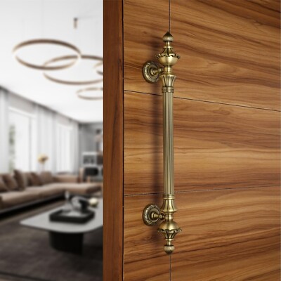 18 inch Door Handles for Main Door Zinc Alloy Pack of 1 Antique Finish