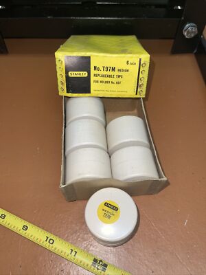 NOS 6 STANLEY USA T97M Medium Face Hammer Replacement Tips Fits Hammer 697