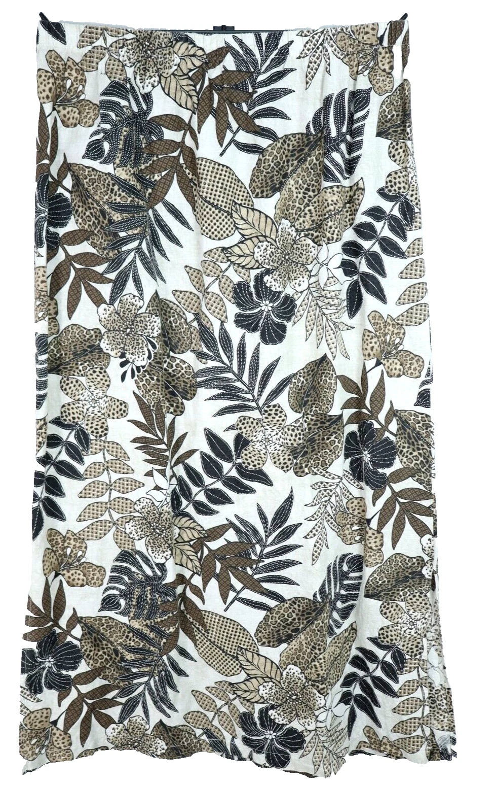 NEW HOT COTTON Women's Linen Cotton Long Pencil Skirt Floral Multicolor Size 1X