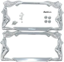 Superb Exotic Dancers Girl License Plate Frame Chromeclear With Cap Superb Exotic Dancers Girl License Plate Frame Chromeclear With Cap