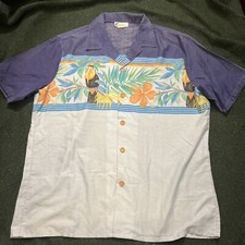 vintage 70  s 80  s islander hawaiian shirt XL tropical jungle