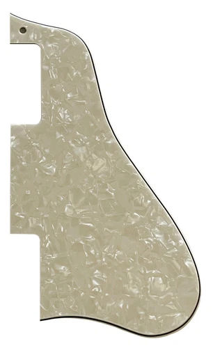 For Fit Gibson ES-335 Short Style Guitar Pickguard,4 Ply Ivory White Pearl