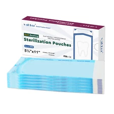 1000pcs 5.25" x 11" Self Sealing Sterilization Pouches Autoclave, Sterilizer Bag