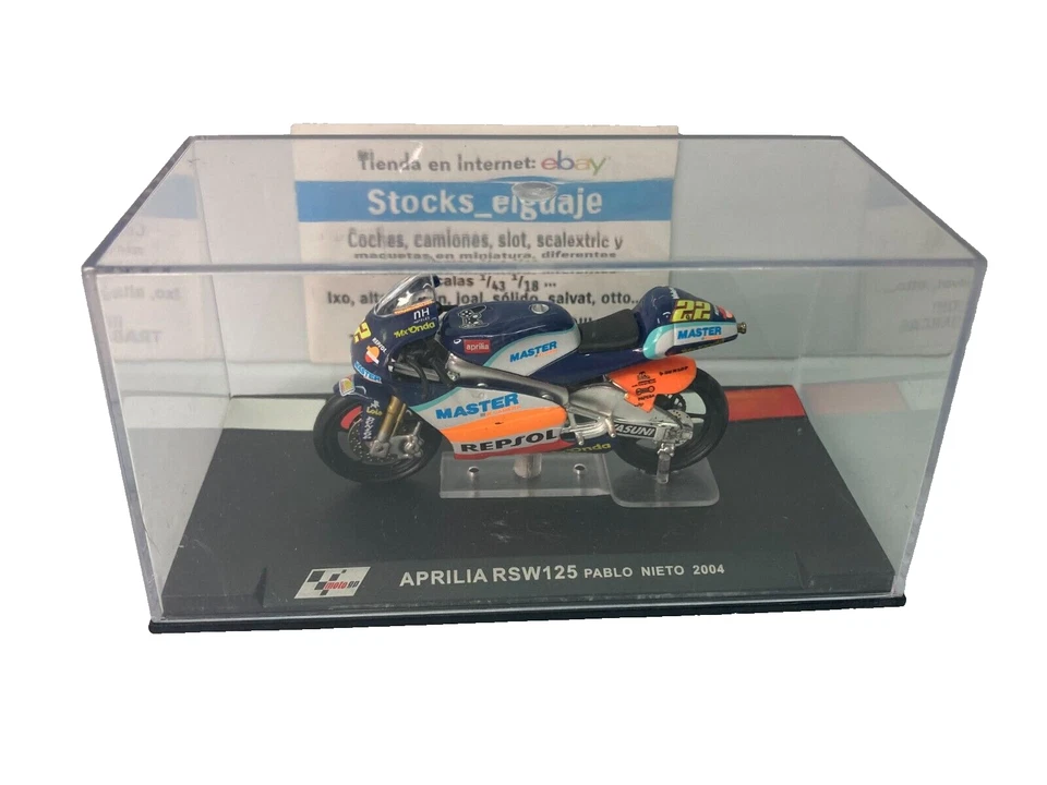 IXO ALTAYA 1/24 APRILIA RSW125 PABLO NIETO 2004 REPSOL STOCKS EL GUAJE - Imagen 3 de 4
