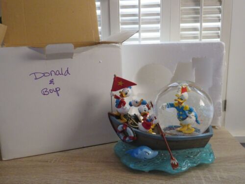 Disney Donald Duck Huey Dewey Louie THE SEA SCOUT Schneekugel mit Musik - Bild 3 von 17