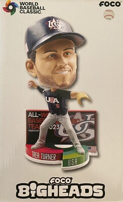Trea Turner USA 2023 All World Baseball Classic Team Bighead Bobblehead #16/144