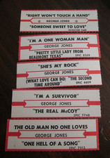George Jones - 5 Orig Jukebox Strips