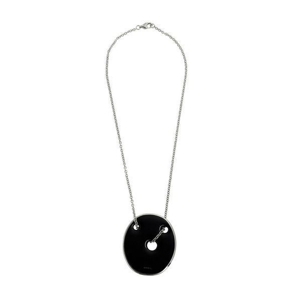 Collier acier femme pas cher avec pendentif bijou tendance long 50 cm