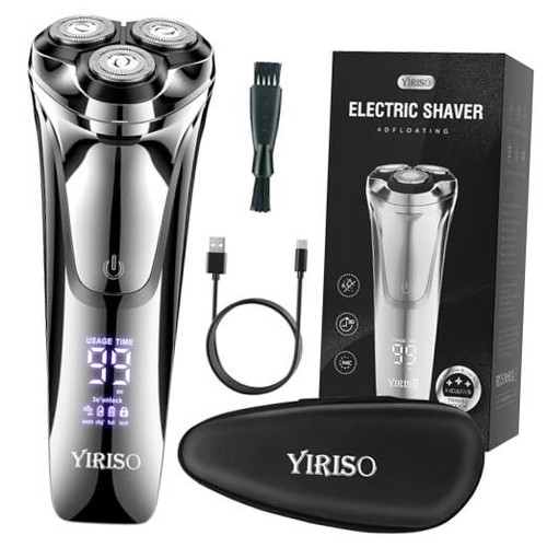 Electric Razor for Men, Men’s Electric Shavers, Wet & Dry Shaver with Pop-up