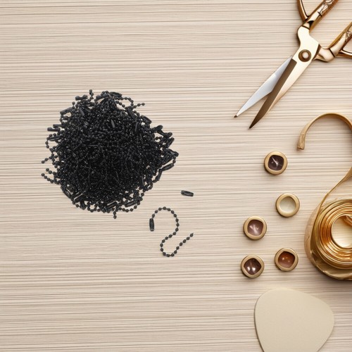 100pcs Eisenperlenketten für Schlüsselanhänger und DIY -Bastelkugel - Bild 9 von 12