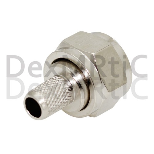 1PC F Type RF Coax Connector Male Female Straight for RG316 RG58 Cable NEW - Picture 5 of 10