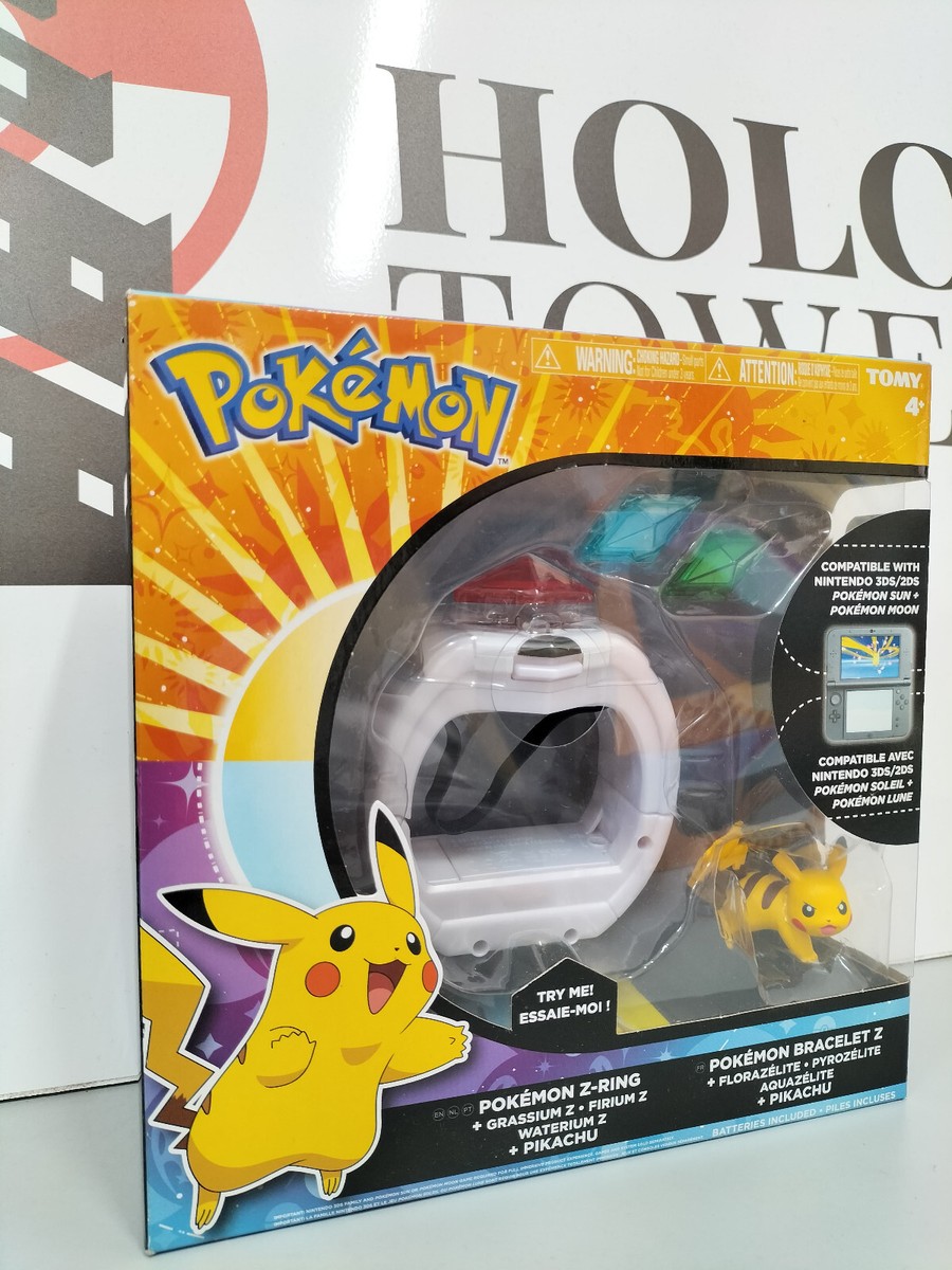 ポケモン - 【Ria】 Pokémon Z - Ring w/ Grassium Firium Waterium Z Crystal TOMY