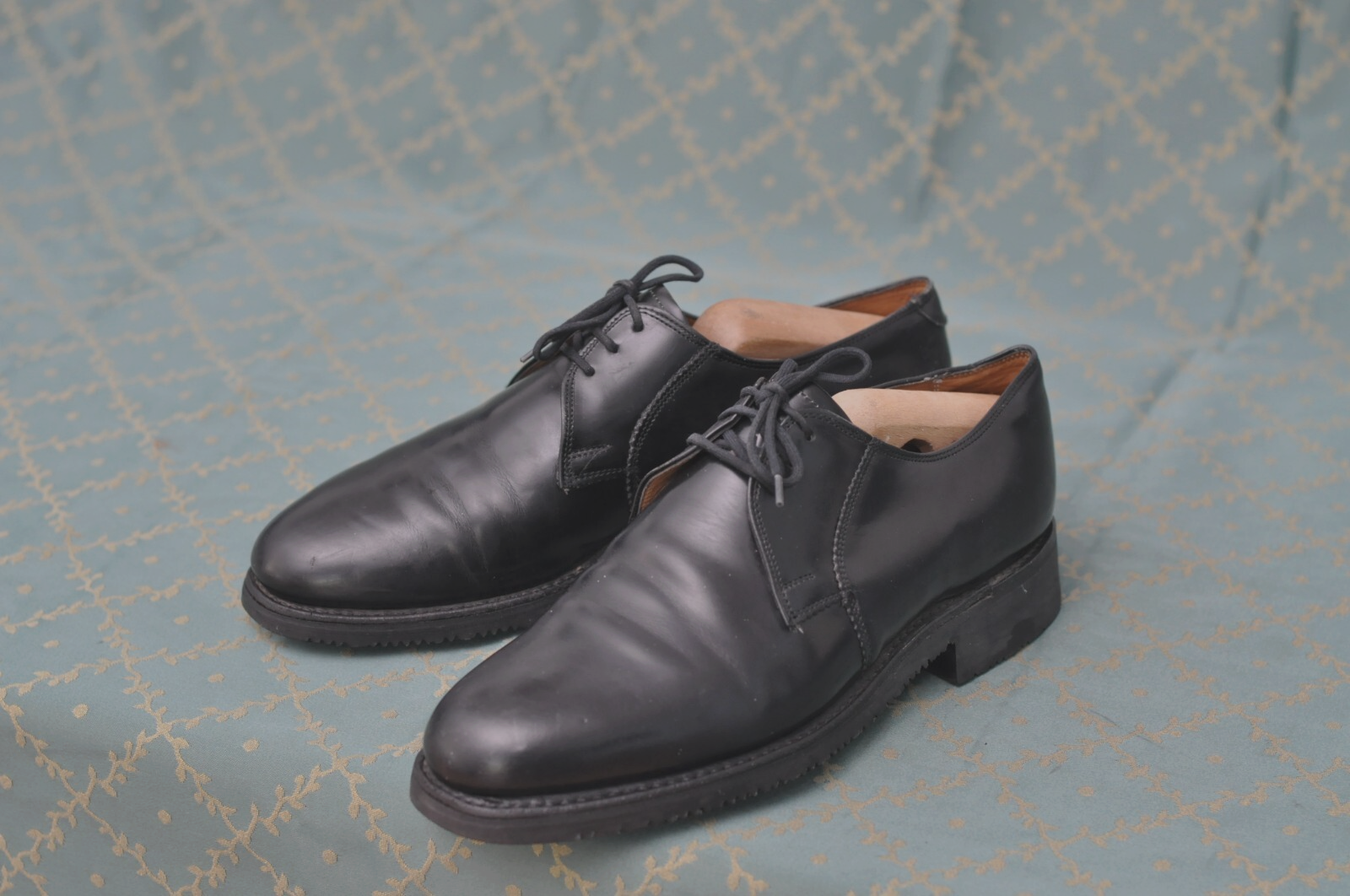 SAOLA CHEANEY scarpe derby uomo pelle nera suola gomma misura 7 5F