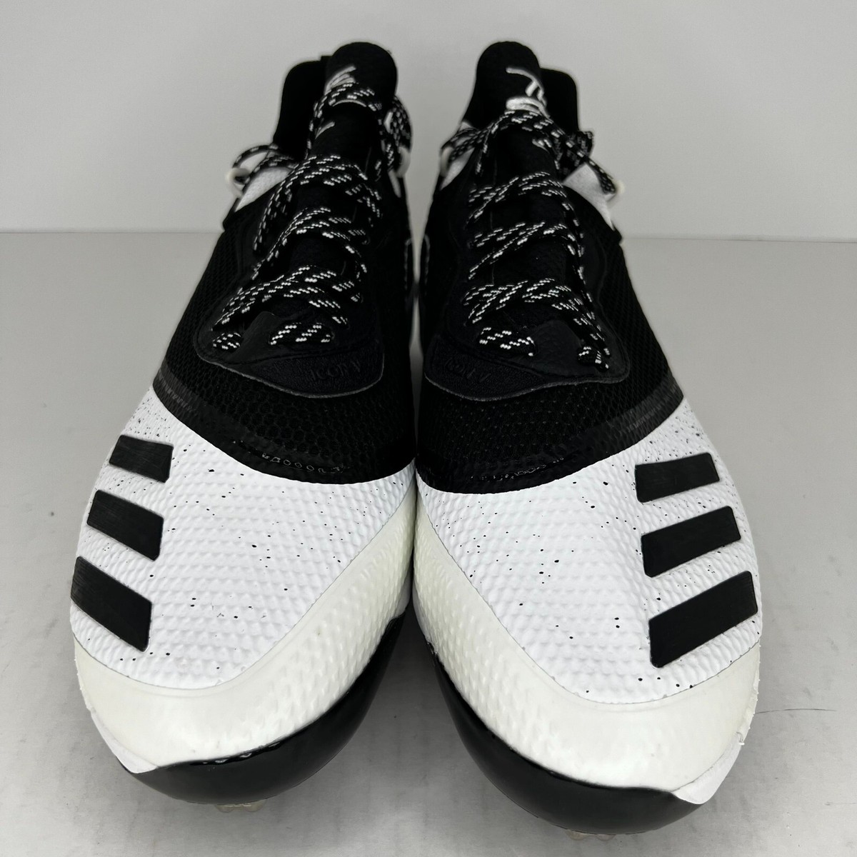 Adidas Mens G28249 White Black Three Stripes Icon V Size 14  display picture 1