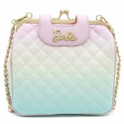 Loungefly Pastel Ombre Quilted Official Barbie Crossbody Purse  Collector's Pin