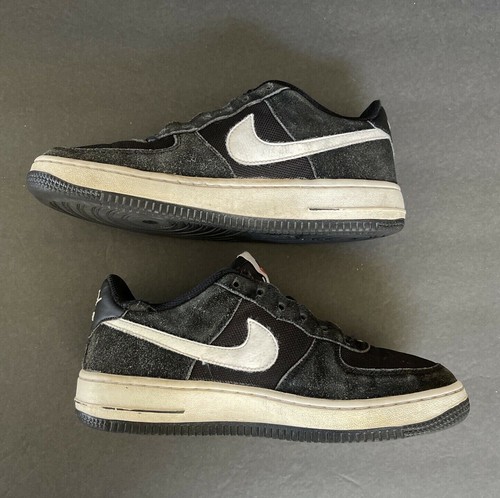 Nike Air Force 1 Sneakers Shoes Black Suede (596728-026) Youth size 5.5Y - Bild 3 von 11