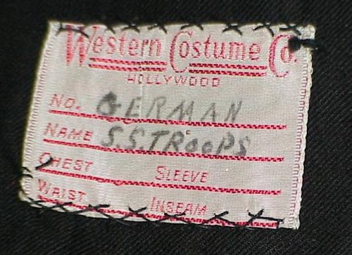 WWII GERMAN SPECIAL UNIFORM WESTERN COSTUME CO & 20TH CENTURY FOX - Picture 10 of 13