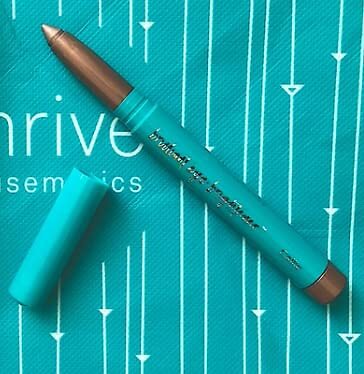 Greige Taupe Shimmer Eyelid Color Cream to Powder Highlighter Stick