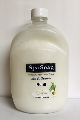 Spa Soap ~ Aloe & Chamomile Moisturizing Cream Soap Refill 64.24 fl oz 
