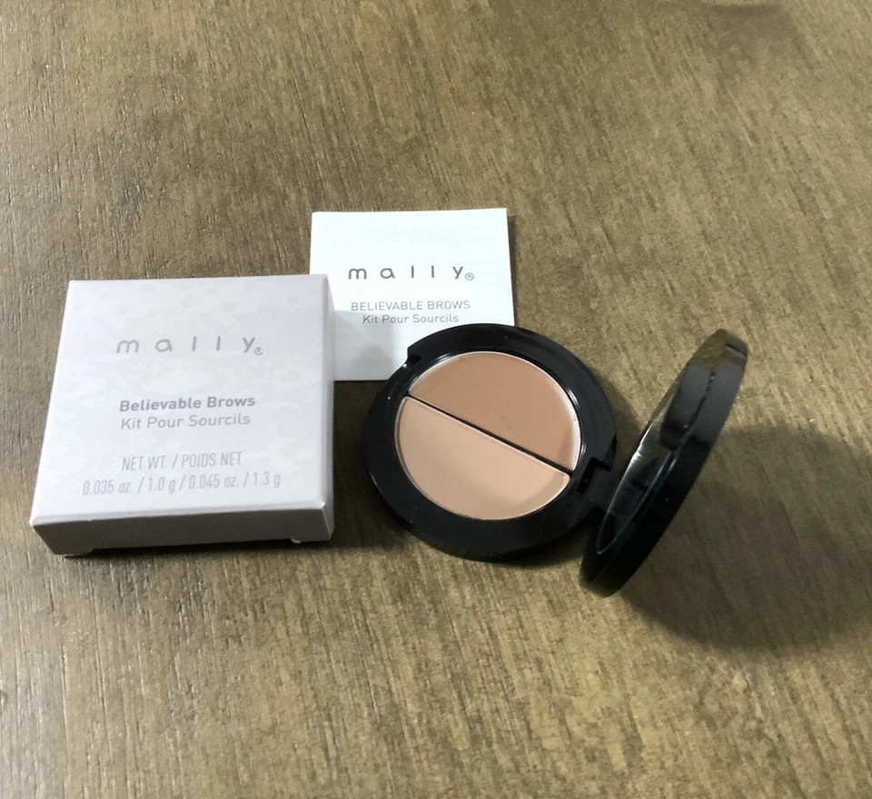  MALLY BELIEVABLE Brows *Medium Brown* New In Box.  - Image 3 of 4