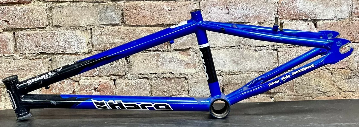 Vintage Haro Odyssey Frame Old School BMX Freestyle 20 in SR20 CRMO OG Blu Steel
