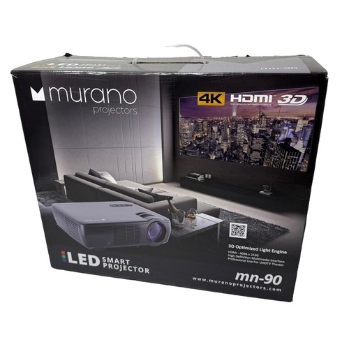 Murano MN 90 Projector 4K LED HDMI 3D - 第 1/8 張圖片