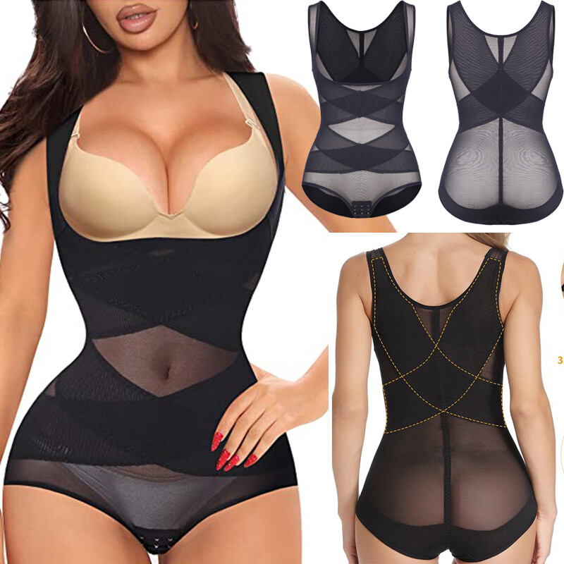 Women Bodysuits Tummy Control Thong Shapewear Seamless Sculpting Body Shaper