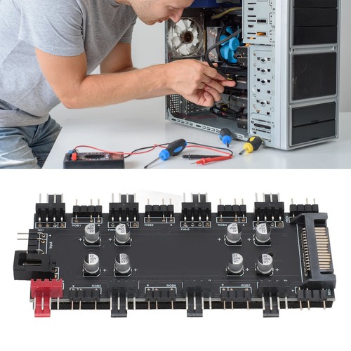 Argb Pwm 2-in-1-Hub 8-Wege-5-V-3-Pin-Argb-Hub Und 8-Wege-12-V-4-Pin-Pwm-Hu KUI - Bild 21 von 23