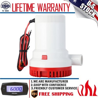 Submersible 1500GPH 12V Marine Plumbing Electric Bilge Pump Water Pump For Boat