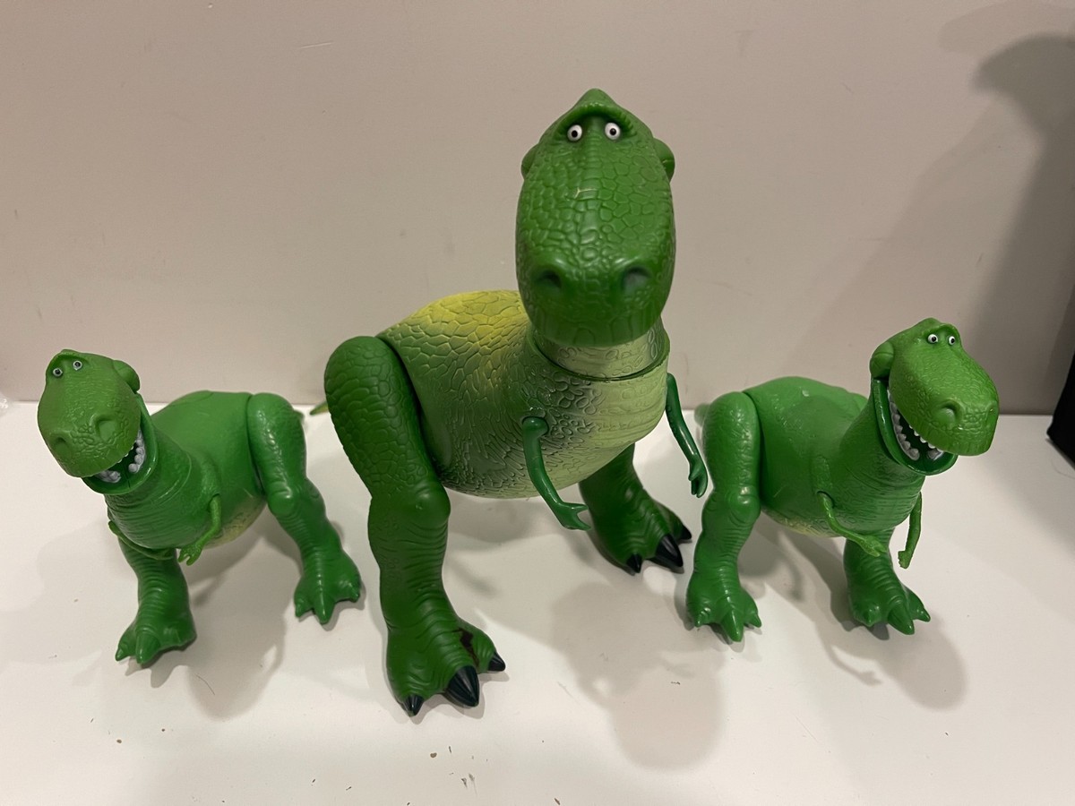 Lot of 3 Disney Pixar Toy Story Rex Figures - 1 talks RARE | eBay