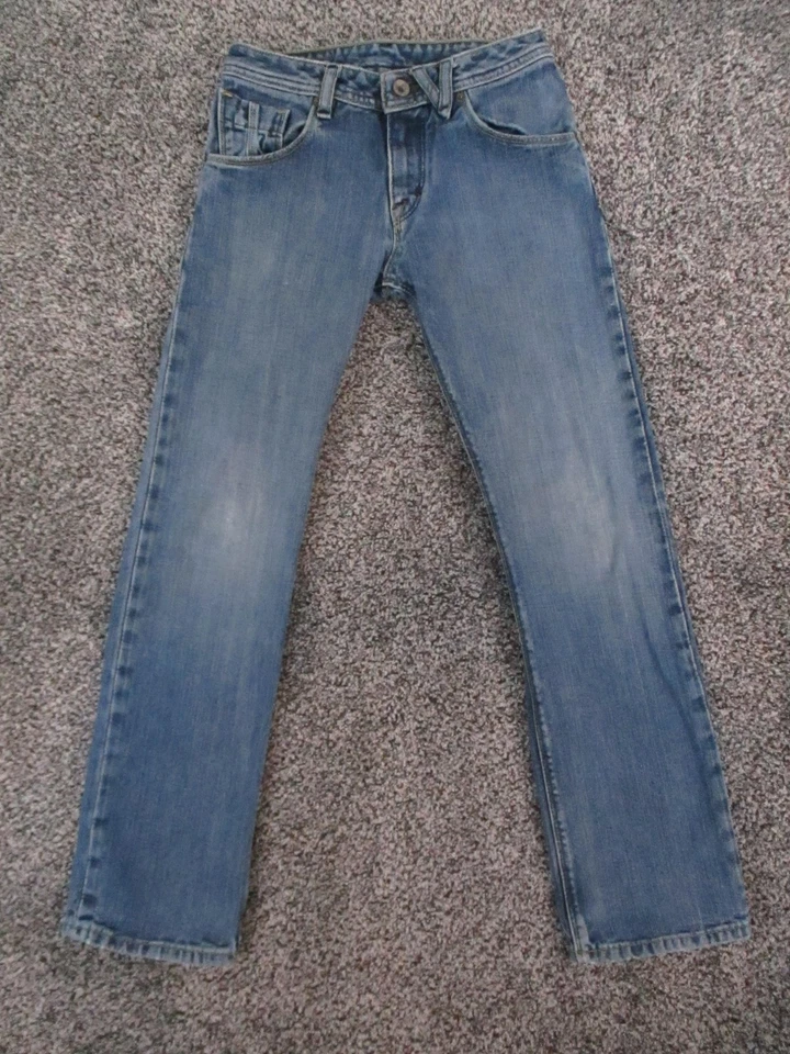 Jeans Volcom Juvenil 25 Azul Boardwear Volver Slim Pierna Recta Denim 24x26 Foto 2 de 4