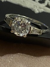 Gorgeous 925 Sterling Silver Engagement Style Ring By Next. Size N
