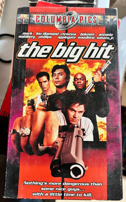 THE BIG HIT VHS Action Comedy Mark Wahlberg Crime Movie Tape