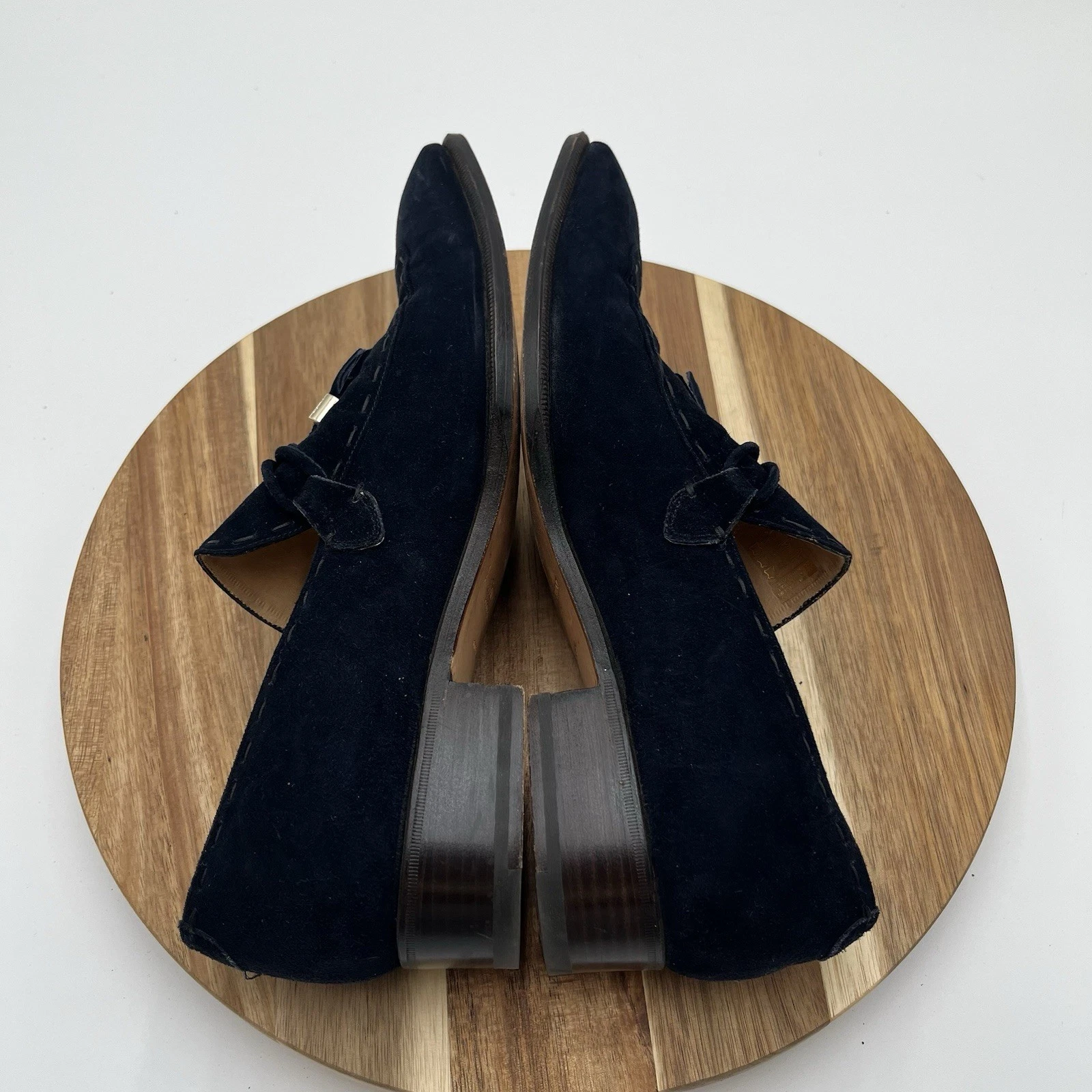 SAINT LAURENT (YSL) Abito mocassini Yves Saint Laurent Rive Gauche blu scamosciato nappa uomo 43 EU 10 US