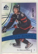 2020-21 SP Game Used Authentic Rookies Team Canada Blue Burst Ty Dellandrea 1s8