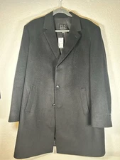 Jos A Bank Executive Collection Traditional Fit Dark Charcoal Car Coat 42S NWT