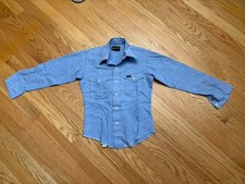 Vintage Wrangler Western Shirt Kid Size 10 Pearl Snap