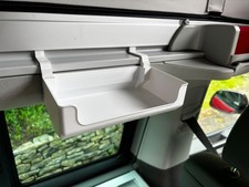 VW California kitchen shelf.