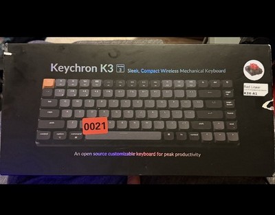 Keychron K3 (Version 3) Wireless Mechanical Keyboard White Backlight Red Switch