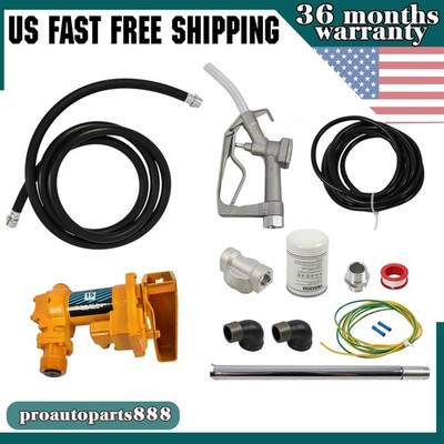 12V 20GPM Fuel Transfer Pump w/ Particulate Filter  Diesel Gas Gasoline Kerosene