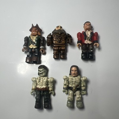 5 Mega Bloks Construx Pyrates Dread Eyes Phantom Skeleton Pirate Crew Figure