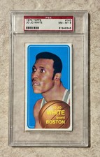 1970 TOPPS JOJO WHITE BOSTON CELTICS  #143. HOF RC PSA 8 CELTICS
