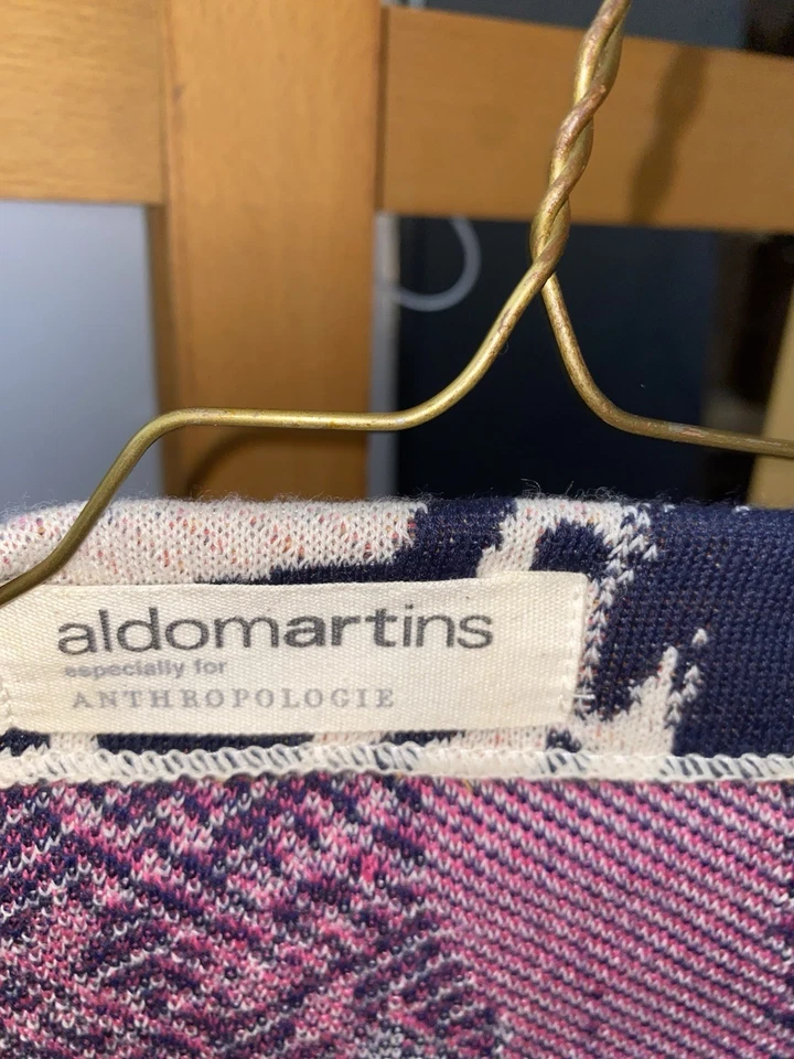 Suéter Anthropologie Aldomartins Maritza Floral M Lana/Alpaca/Acrílico Foto 3 de 4