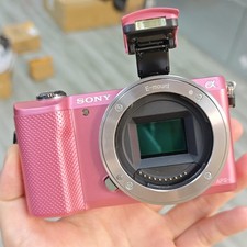 SONY Alpha a5000 20.1MP Mirrorless Digital Camera Body Only English Menu - Pink