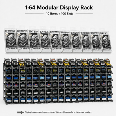 US 1:64 Modular Parking Display Rack Kit Garage Accessory for Model Car Display