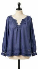 Long sleeve blouse, boho, viscose, size 36, b...