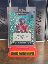 2025 Wild Card Metallix Kyron Drones Teal Sparkle Fractal 1/1 Auto
