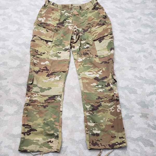 M&M Military Pants Womens 35 Long Green Camo Cargo Ripstop Combat