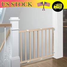 28"-42" Baby Safety Gate Stairway Stair Swing Fence Child Pet Dog Walk Thru US
